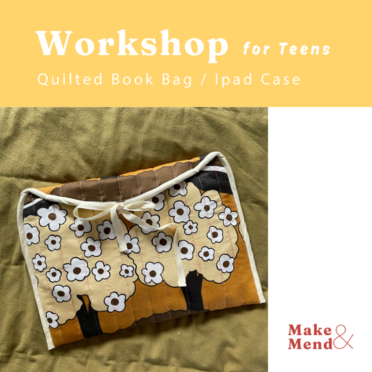 Quilted Book Bag - Teens